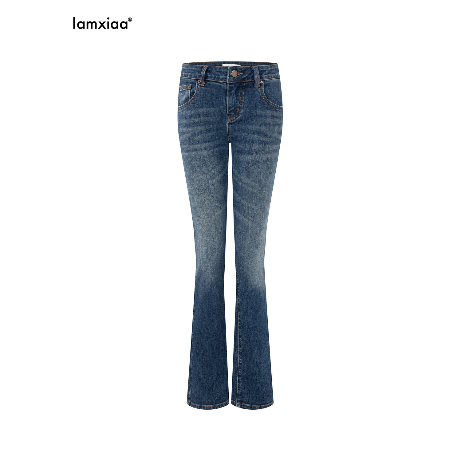 iamxiaa_Vintage_Wash_Retro_Low_Rise_Straight_Flare_Women&