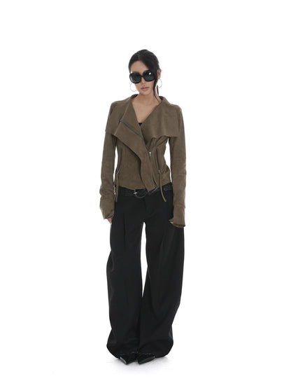 iamxiaa Visual Lapel Sculpted Tailoring Slim Women&