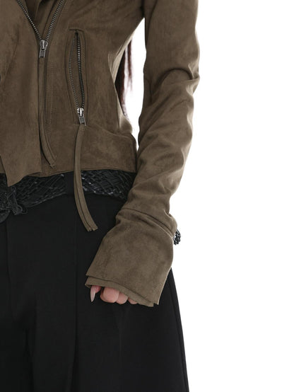iamxiaa Visual Lapel Sculpted Tailoring Slim Women&