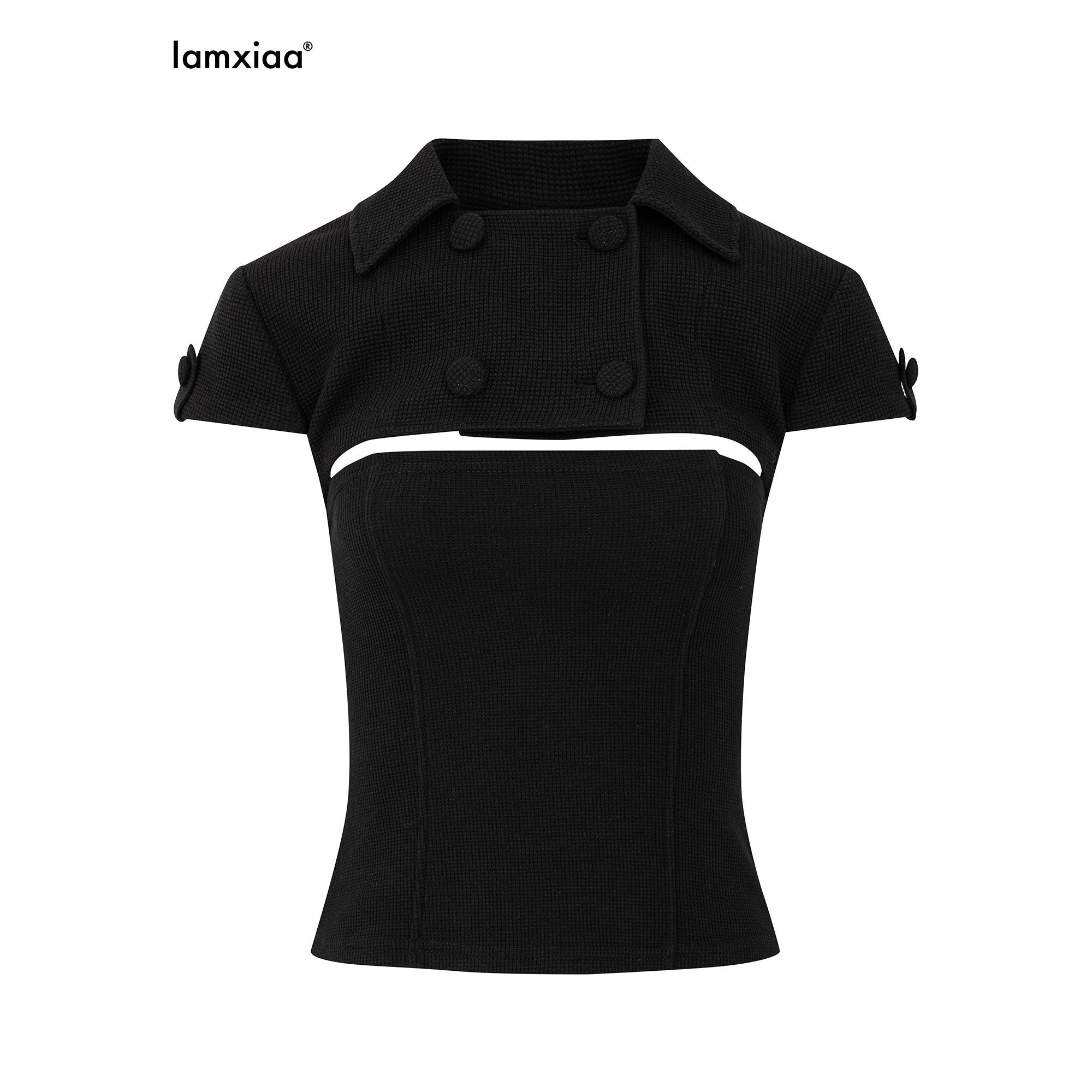 iamxiaa_Waffle_Cropped_Vest_Strapless_Mermaid_Women&