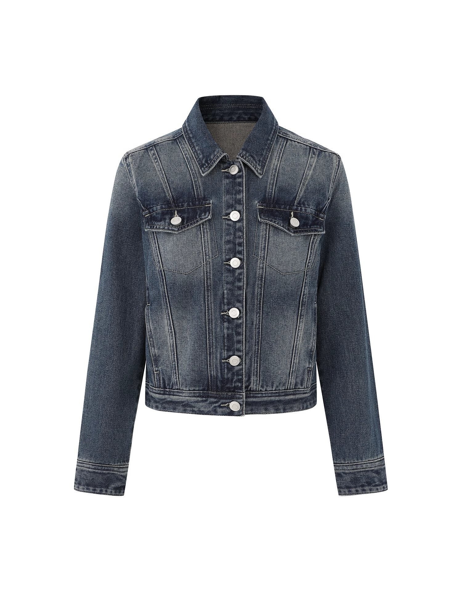 iamxiaa_Washed_Short_Jacket_Low_Rise_Flare_Pants_Women&