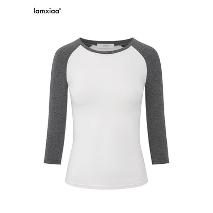 iamxiaa_White_Gray_Colorblock_Raglan_Crew_Fitted_Women&