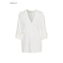iamxiaa_White_Gray_Narrow_V-neck_Epaulet_Sleeve_Tab_Women&