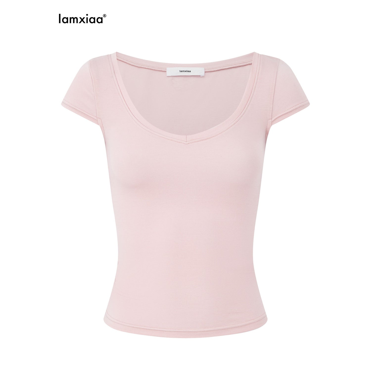 iamxiaa_Wing_Print_Heart_Neckline_Cap_Sleeve_Women&