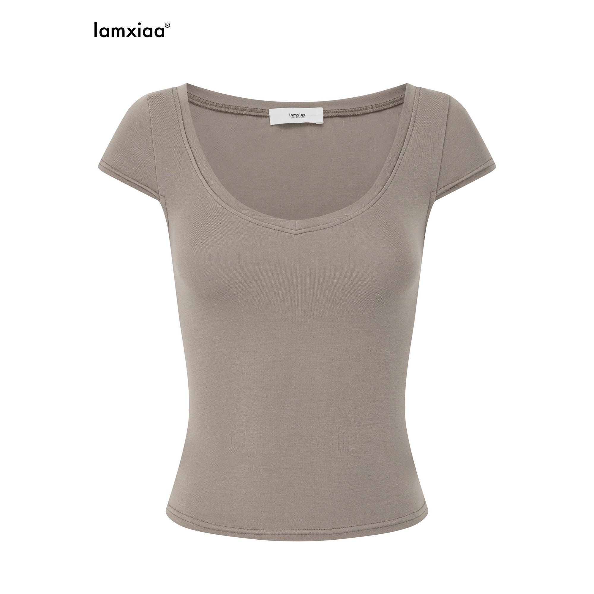 iamxiaa_Wing_Print_Heart_Neckline_Cap_Sleeve_Women&