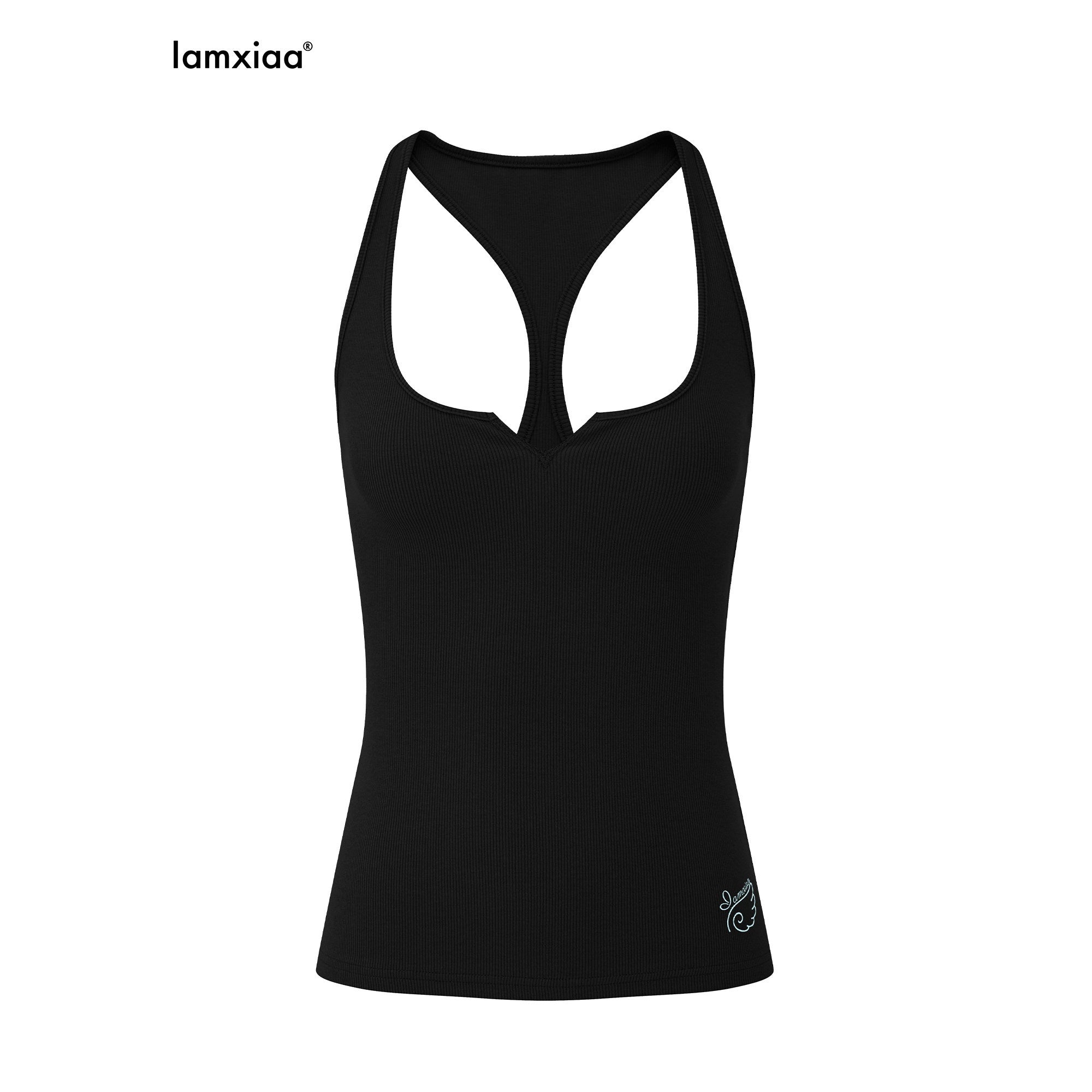 iamxiaa_Wing_Print_Rib_Knit_U_Neck_Triangle_Slit_Racerback_Women&