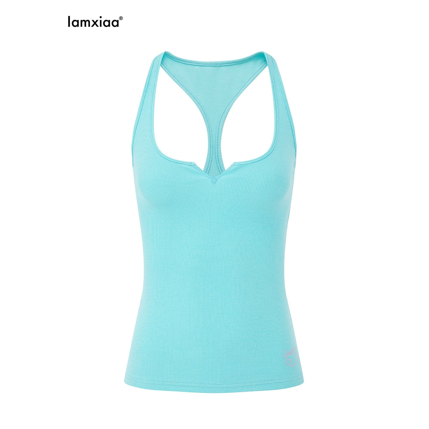 iamxiaa_Wing_Print_Rib_Knit_U_Neck_Triangle_Slit_Racerback_Women&