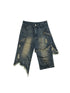 Vintage Denim Shorts  Punk Style