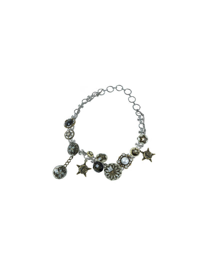 NO ROMANCE Vintage Punk Star Button Necklace For Women