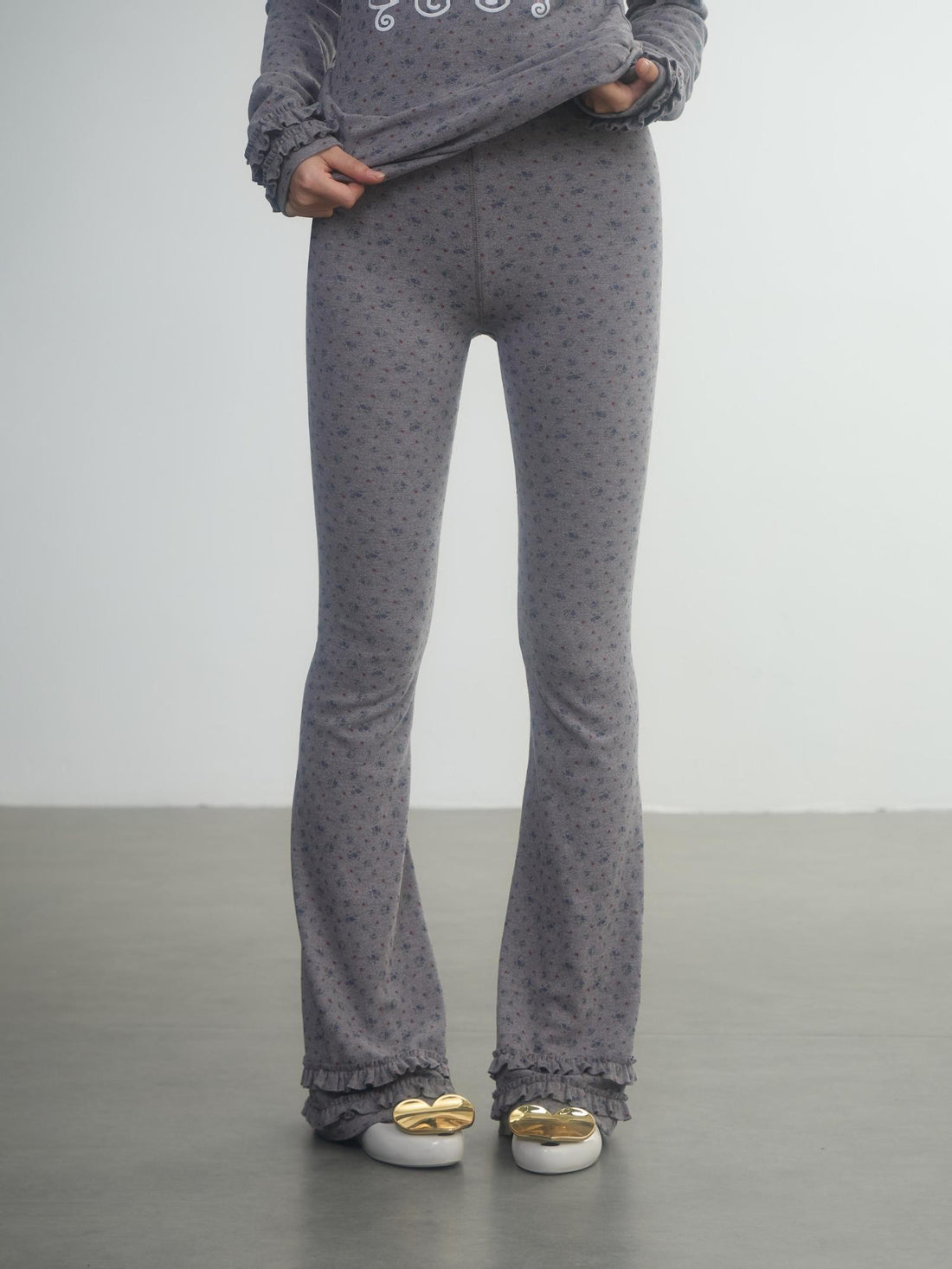 in two twos Derong Allover Floral Micro Flare Women&