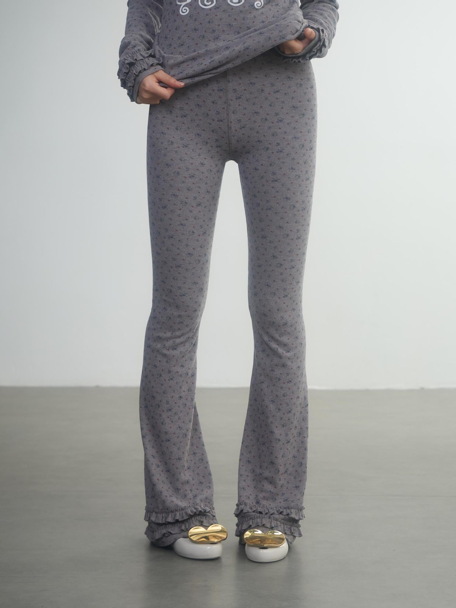 in two twos Derong Allover Floral Micro Flare Women&