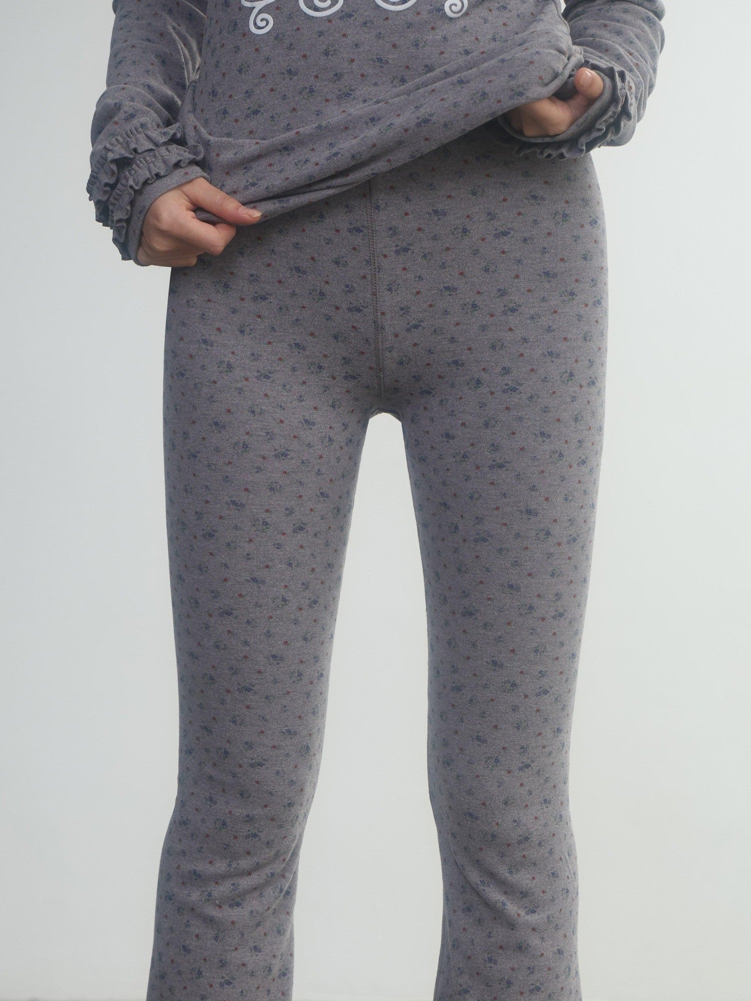 in two twos Derong Allover Floral Micro Flare Women&