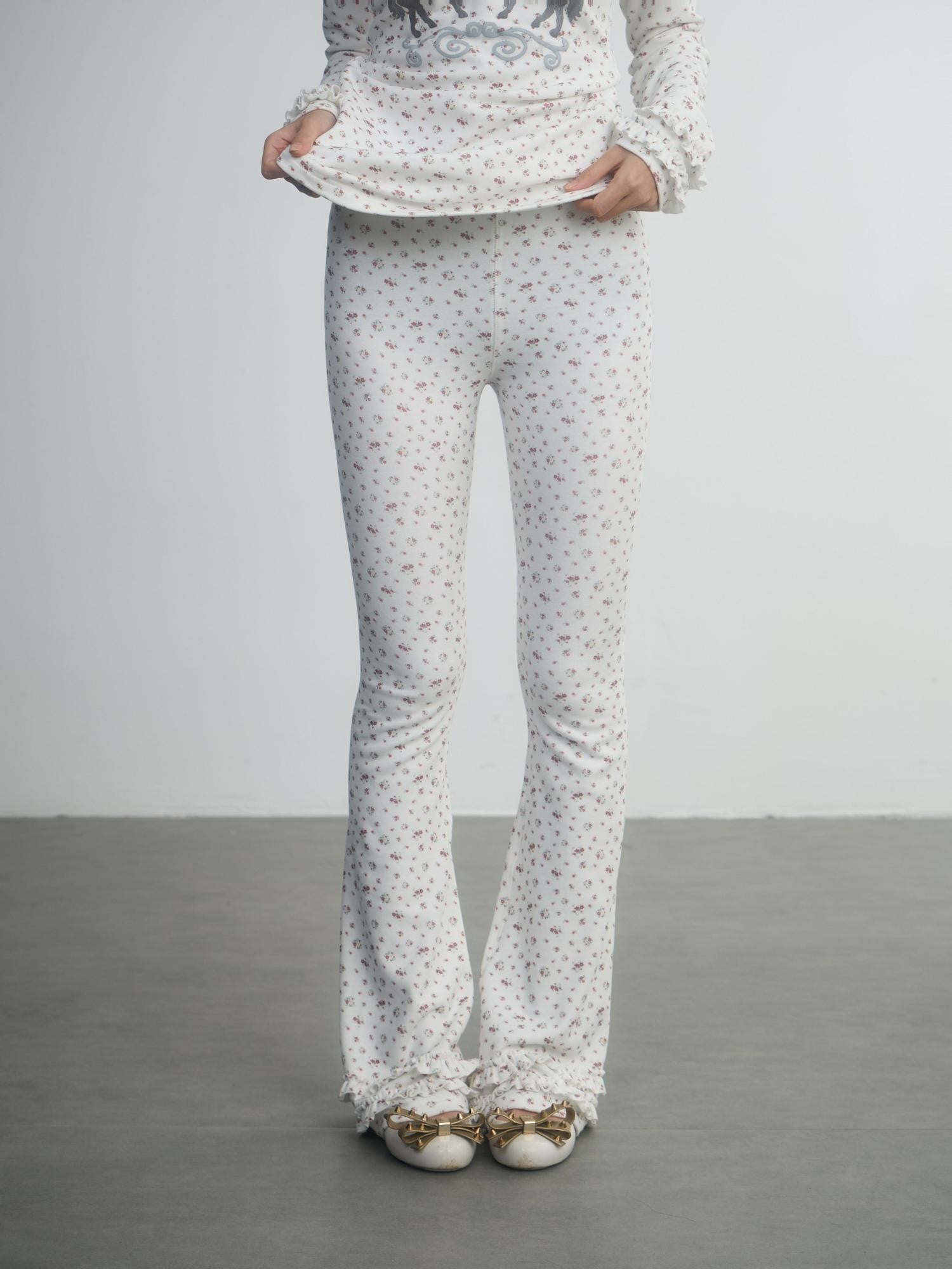 in two twos Derong Allover Floral Micro Flare Women&