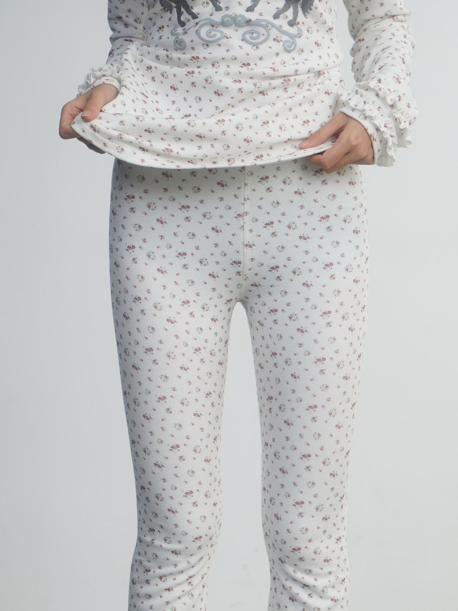 in two twos Derong Allover Floral Micro Flare Women&