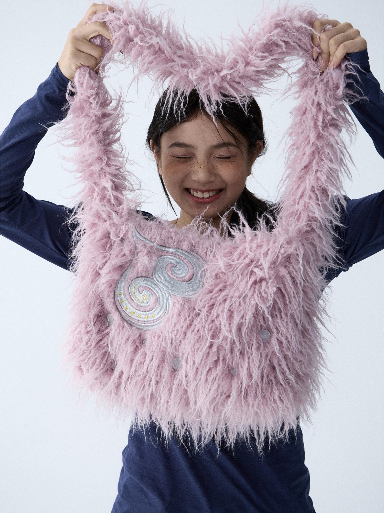 in two twos Fuzzy Large Capacity Crossbody Unique Design Women&