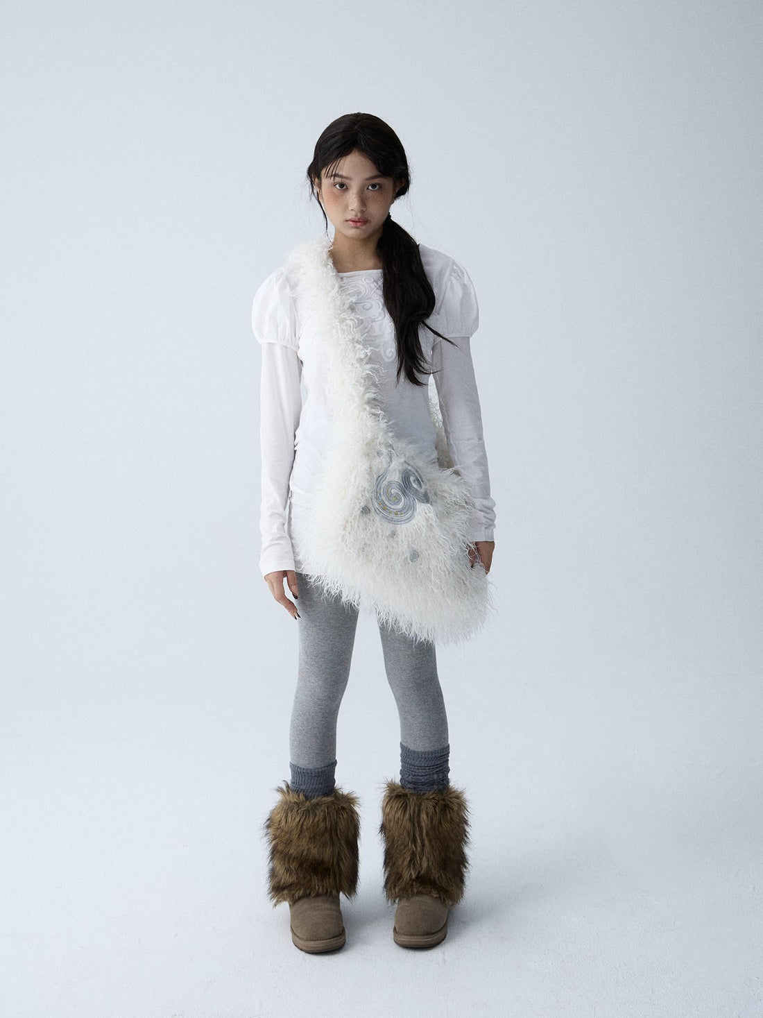 in two twos Fuzzy Large Capacity Crossbody Unique Design Women&