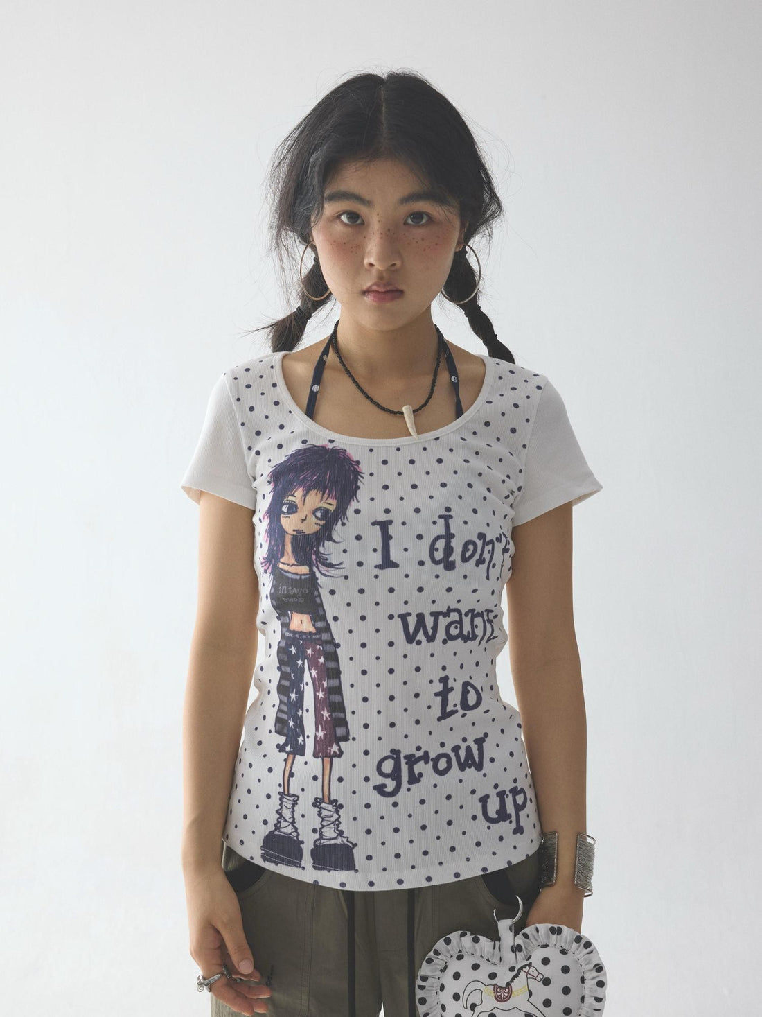 in two twos Polka Dot Comic Print Women&