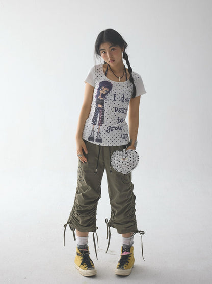 in two twos Polka Dot Comic Print Women&