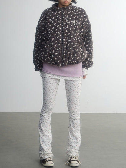 in two twos Pony Motif Puff Sleeve Faux Layered Women&