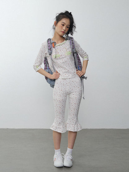 in two twos Vintage Lace Floral Slim Fit Women&