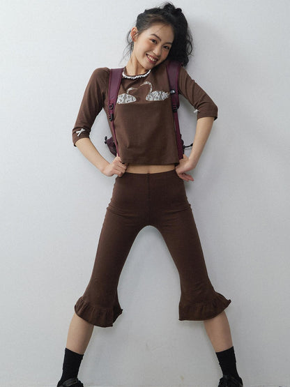in two twos Vintage Lace Floral Slim Fit Women&
