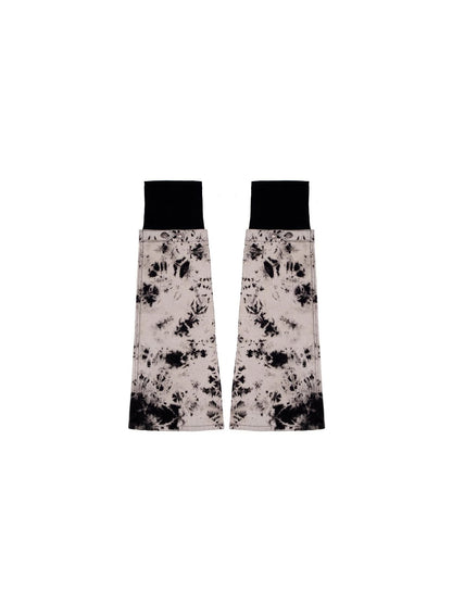 Heavyweight Tie Dye Low Rise Denim Mini Skirt