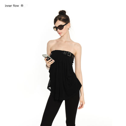 innerflow_Black_Belted_Backless_Comfortable_Slimming_Women&