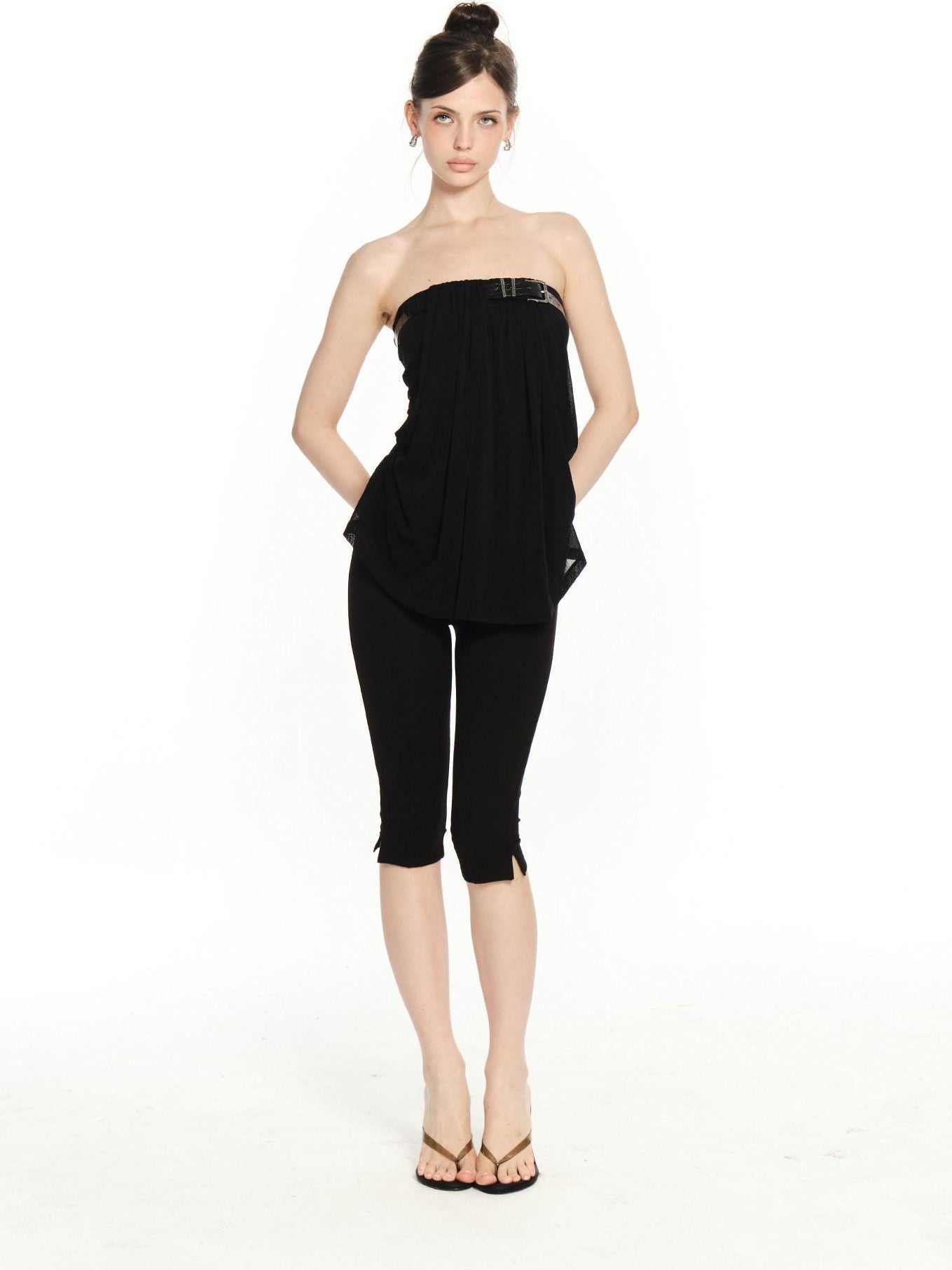 innerflow Black Belted Backless Comfortable Slimming Women&