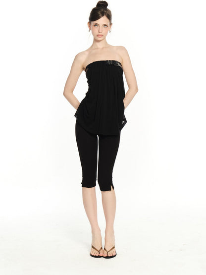 innerflow Black Belted Backless Comfortable Slimming Women&