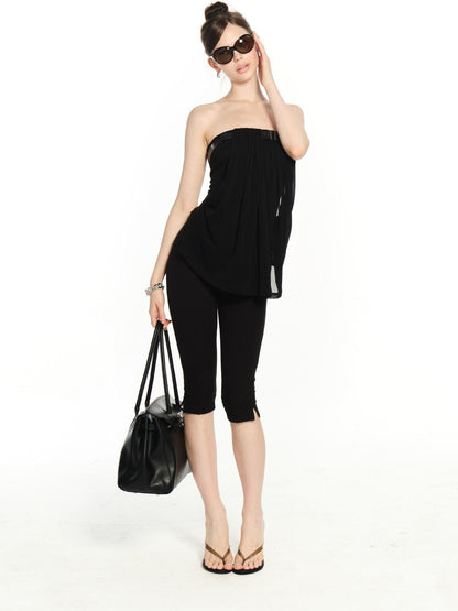 innerflow Black Belted Backless Comfortable Slimming Women&