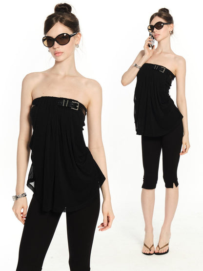 innerflow Black Belted Backless Comfortable Slimming Women&