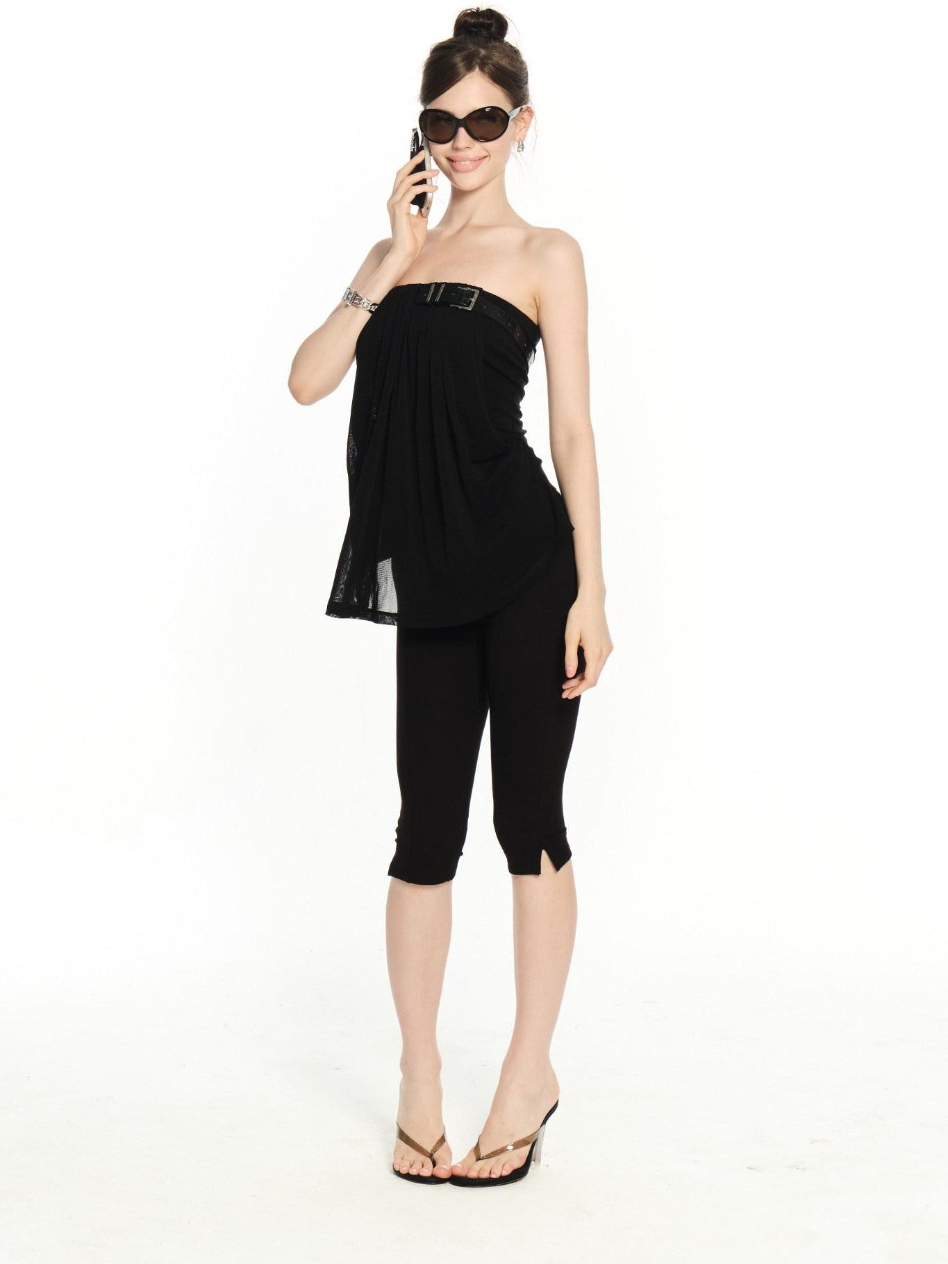 innerflow Black Belted Backless Comfortable Slimming Women&