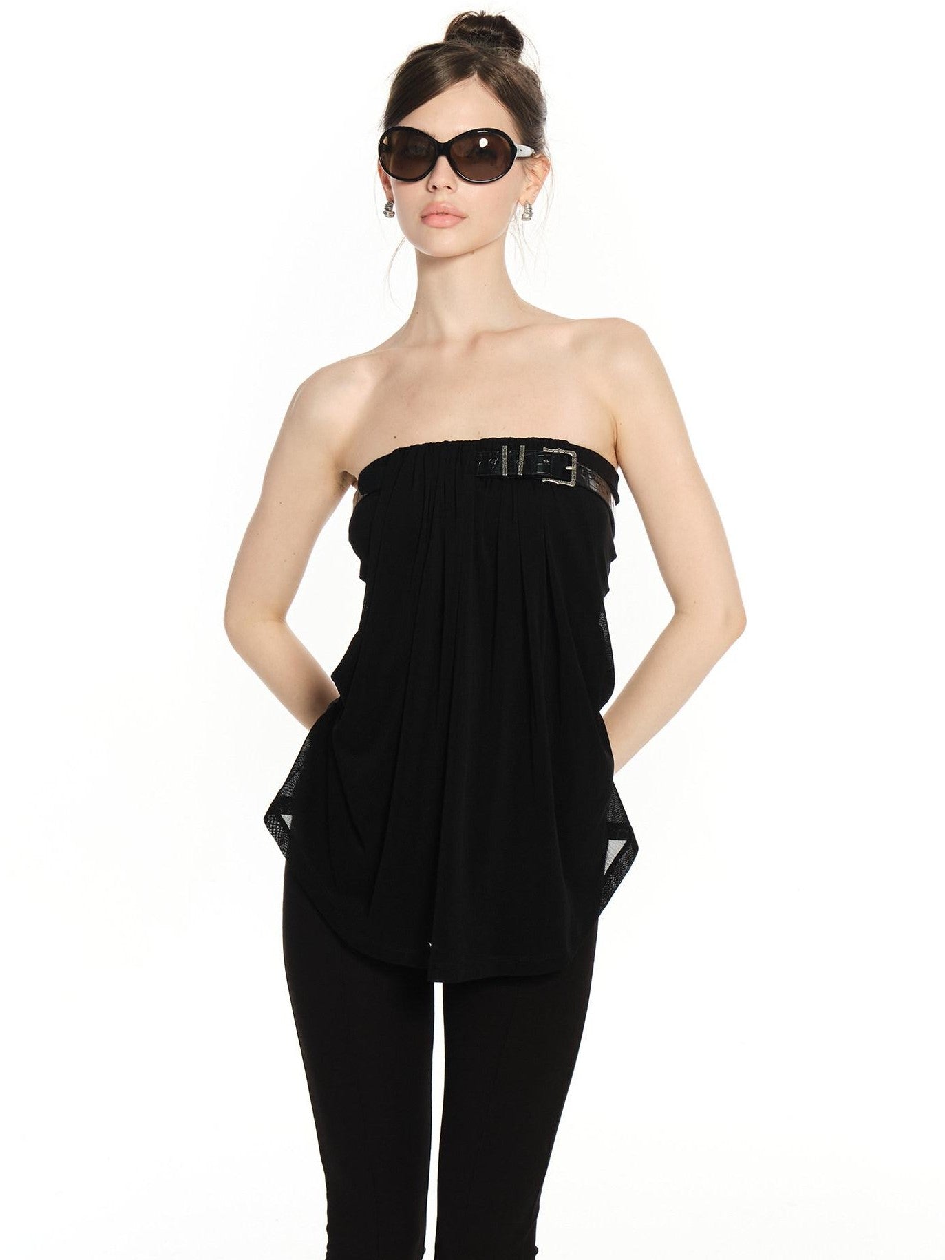innerflow Black Belted Backless Comfortable Slimming Women&
