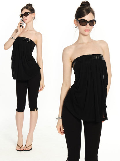 innerflow Black Belted Backless Comfortable Slimming Women&