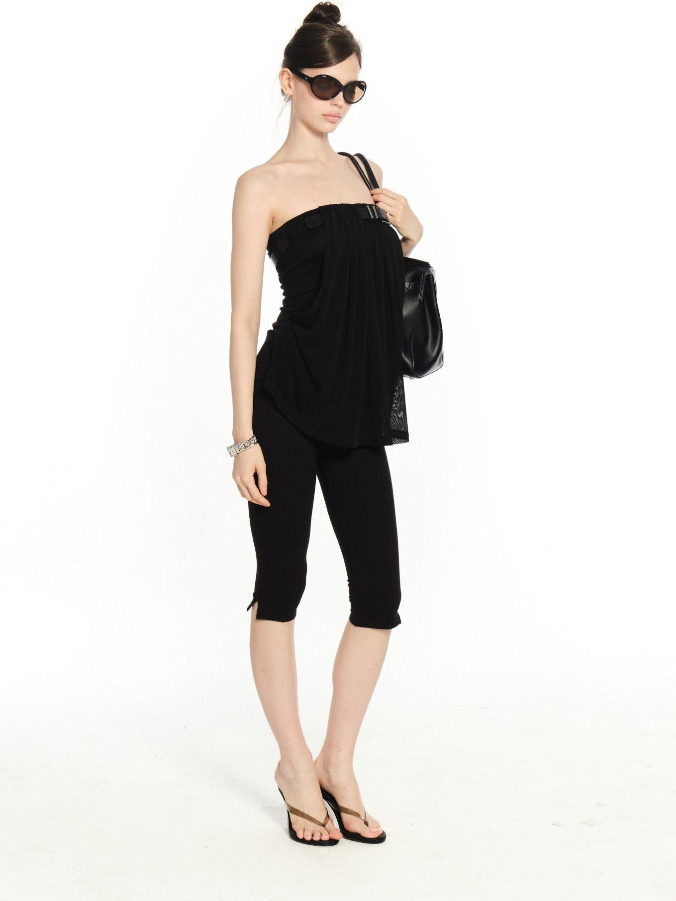 innerflow Black Belted Backless Comfortable Slimming Women&
