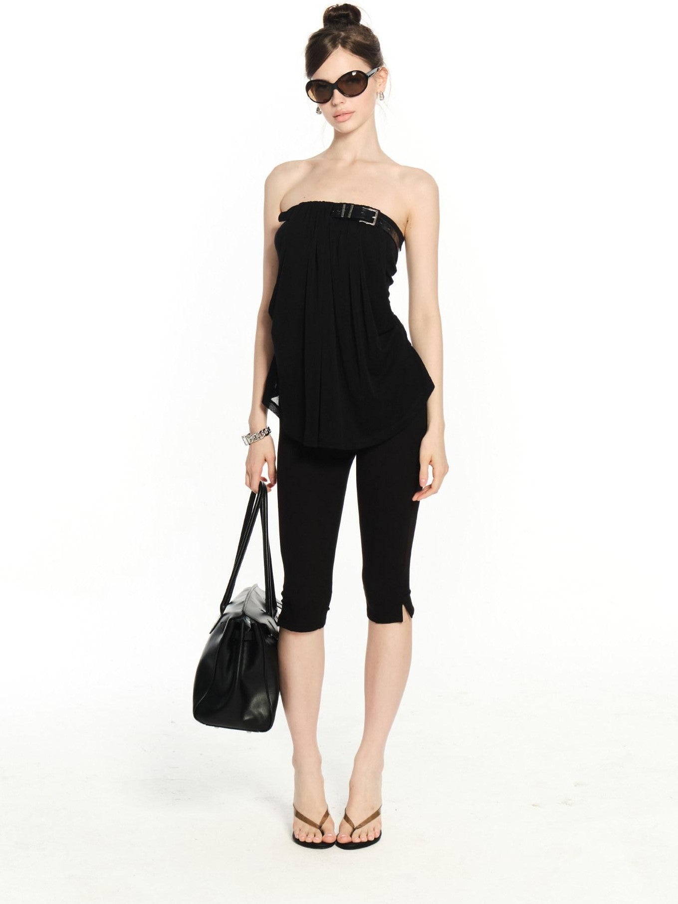 innerflow Black Belted Backless Comfortable Slimming Women&