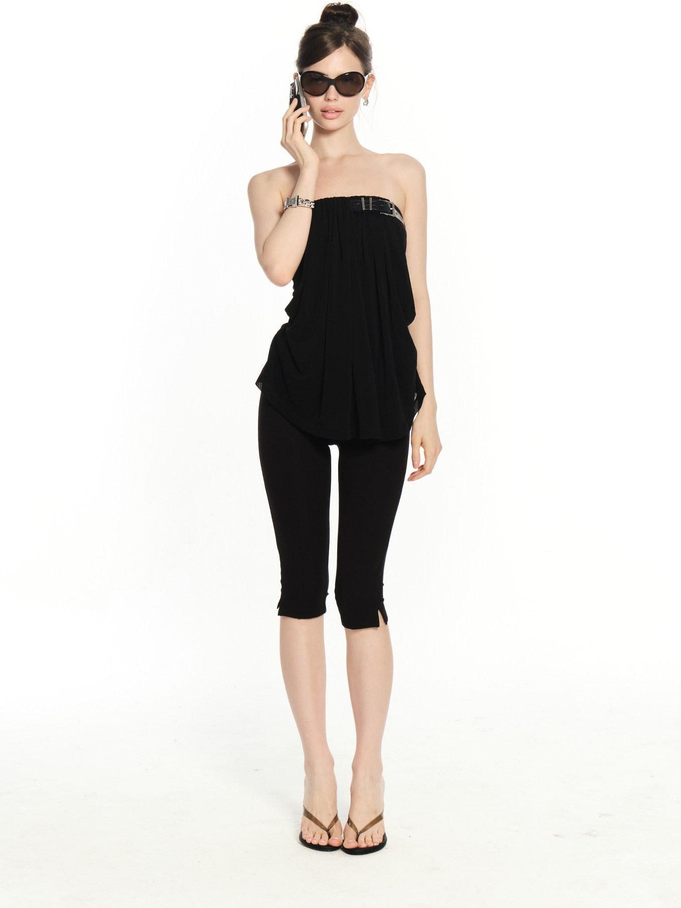 innerflow Black Belted Backless Comfortable Slimming Women&