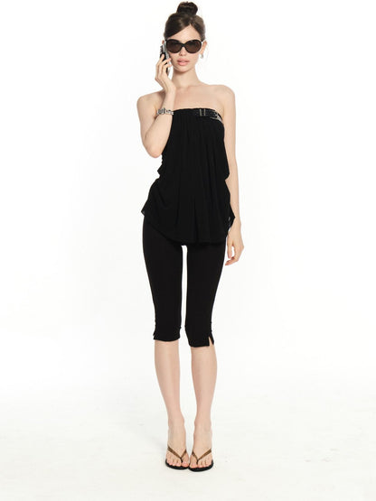 innerflow Black Belted Backless Comfortable Slimming Women&
