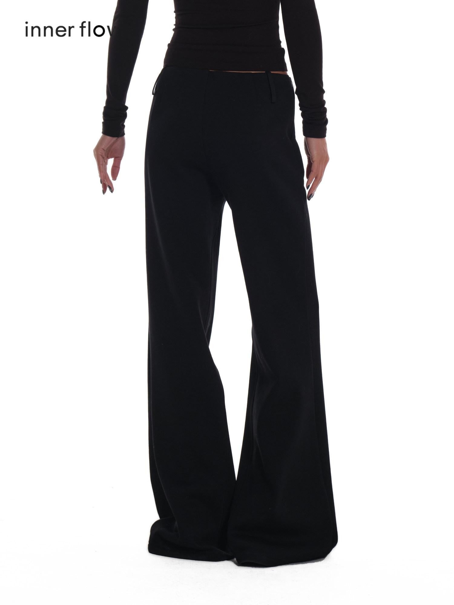 innerflow Black Fleece Lined Drapey Natural Waist Women&