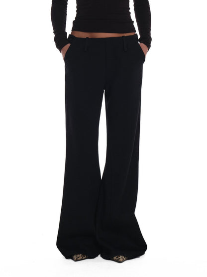 innerflow Black Fleece Lined Drapey Natural Waist Women&