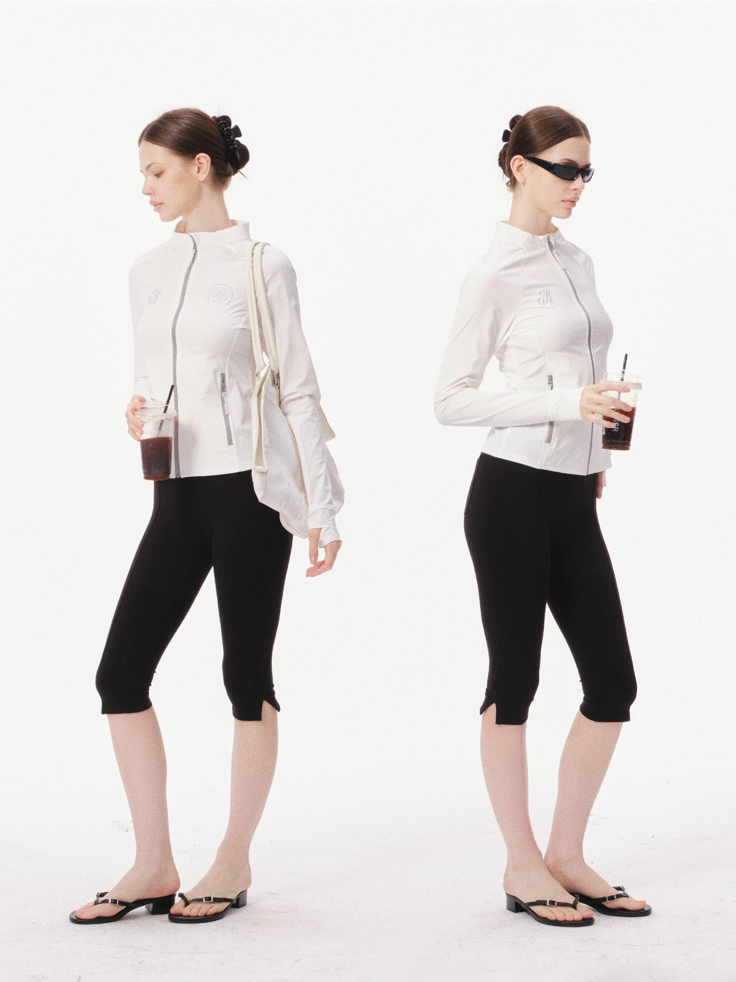 innerflow Black Yoga Slim Fit Natural Waist Women&