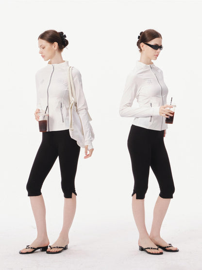 innerflow Black Yoga Slim Fit Natural Waist Women&