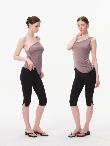 innerflow Black Yoga Slim Fit Natural Waist Women&