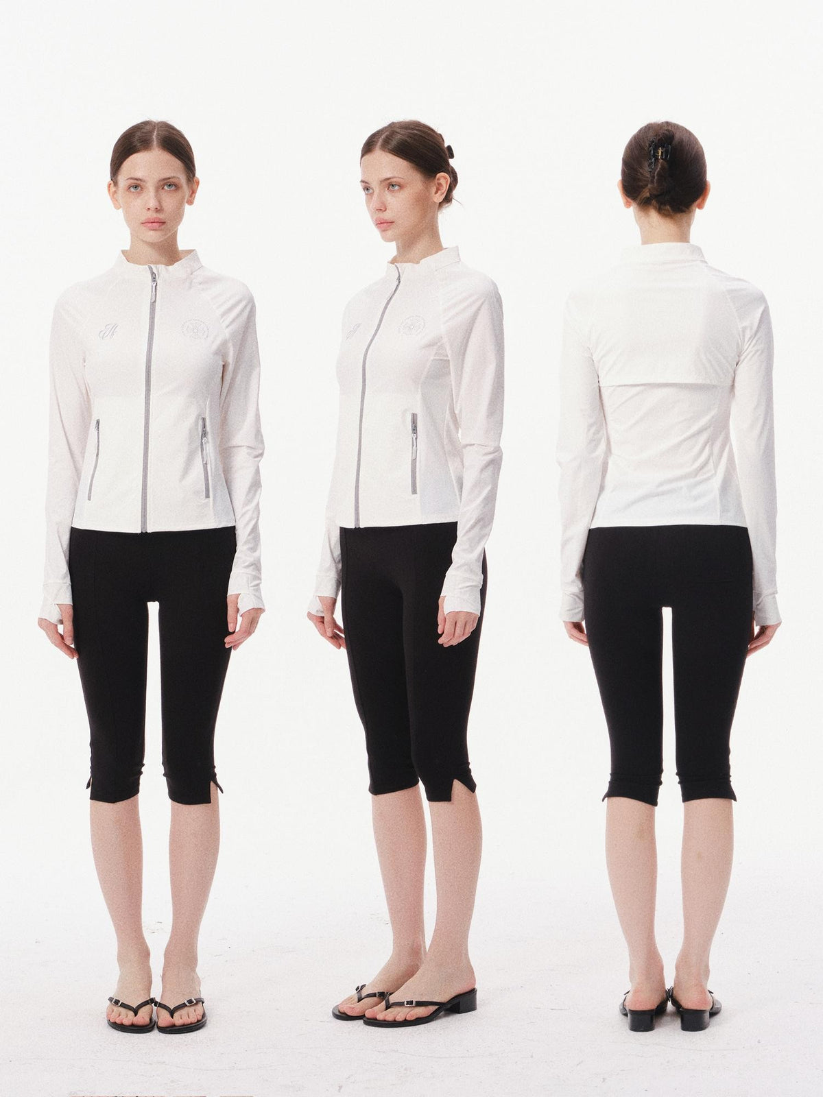 innerflow Black Yoga Slim Fit Natural Waist Women&