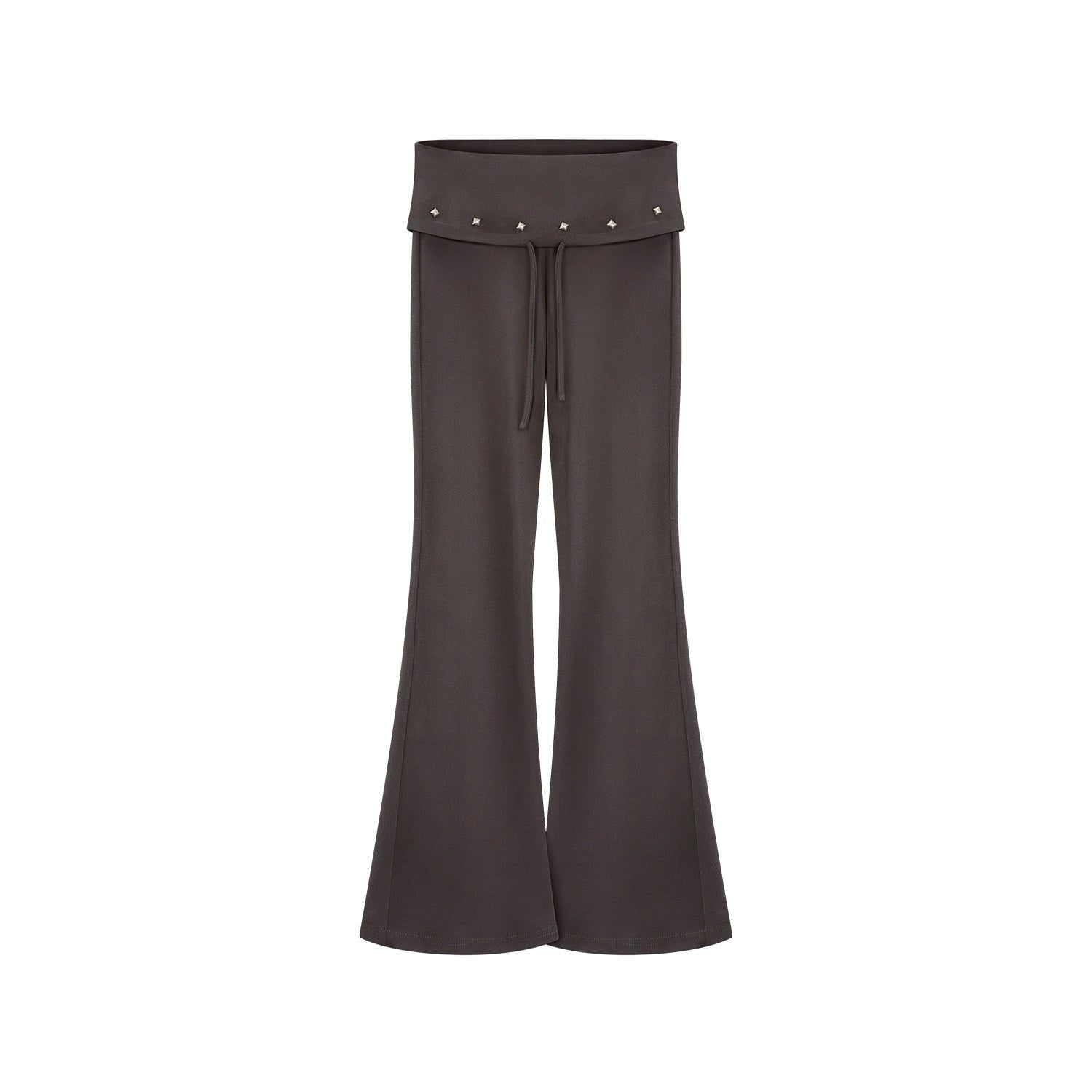 innerflow_Dark_Gray_Draped_Turn_Up_Hem_Drawstring_Women&