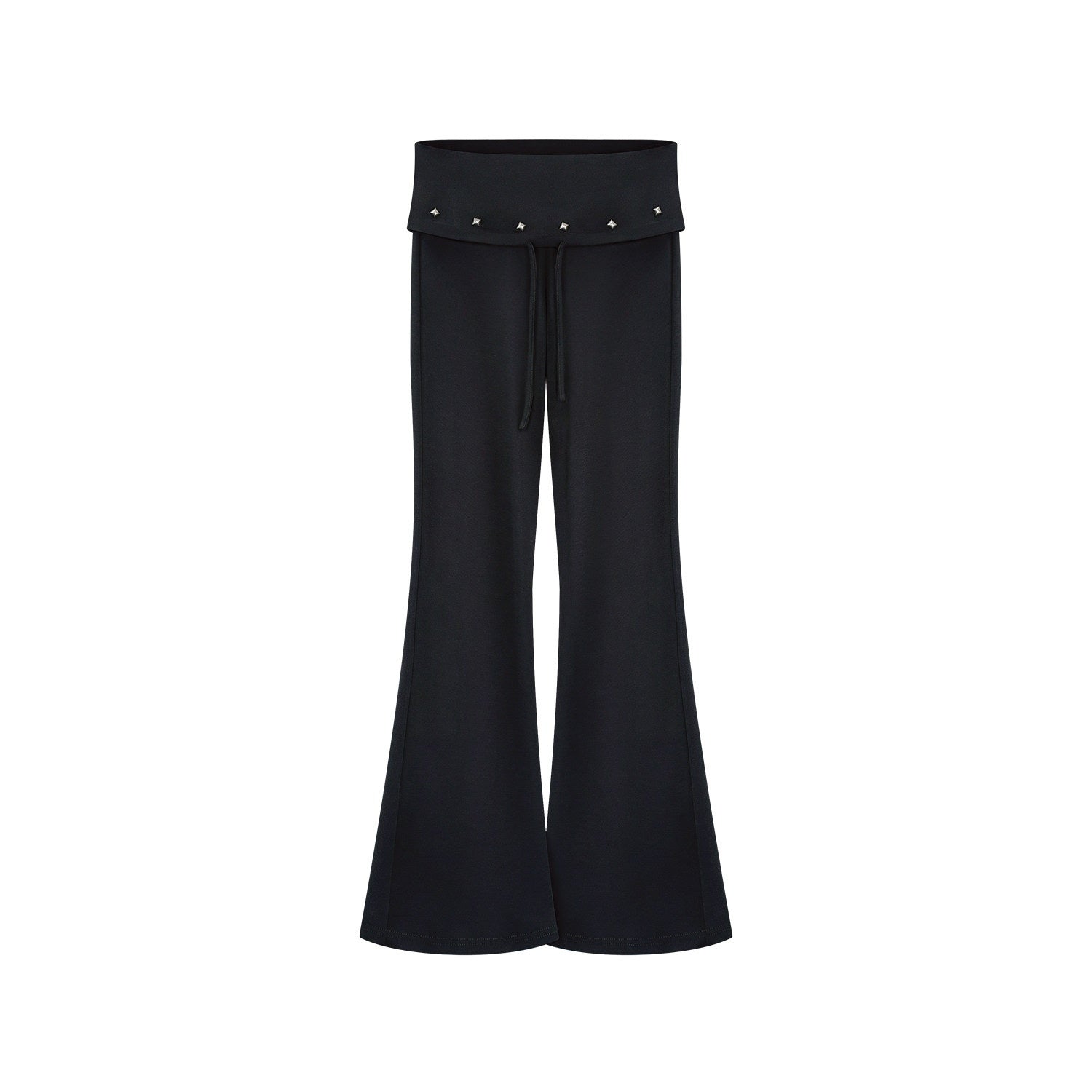 innerflow_Dark_Gray_Draped_Turn_Up_Hem_Drawstring_Women&