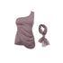 innerflow_Gray_Asymmetric_One_Shoulder_Ribbon_Tie_Women&