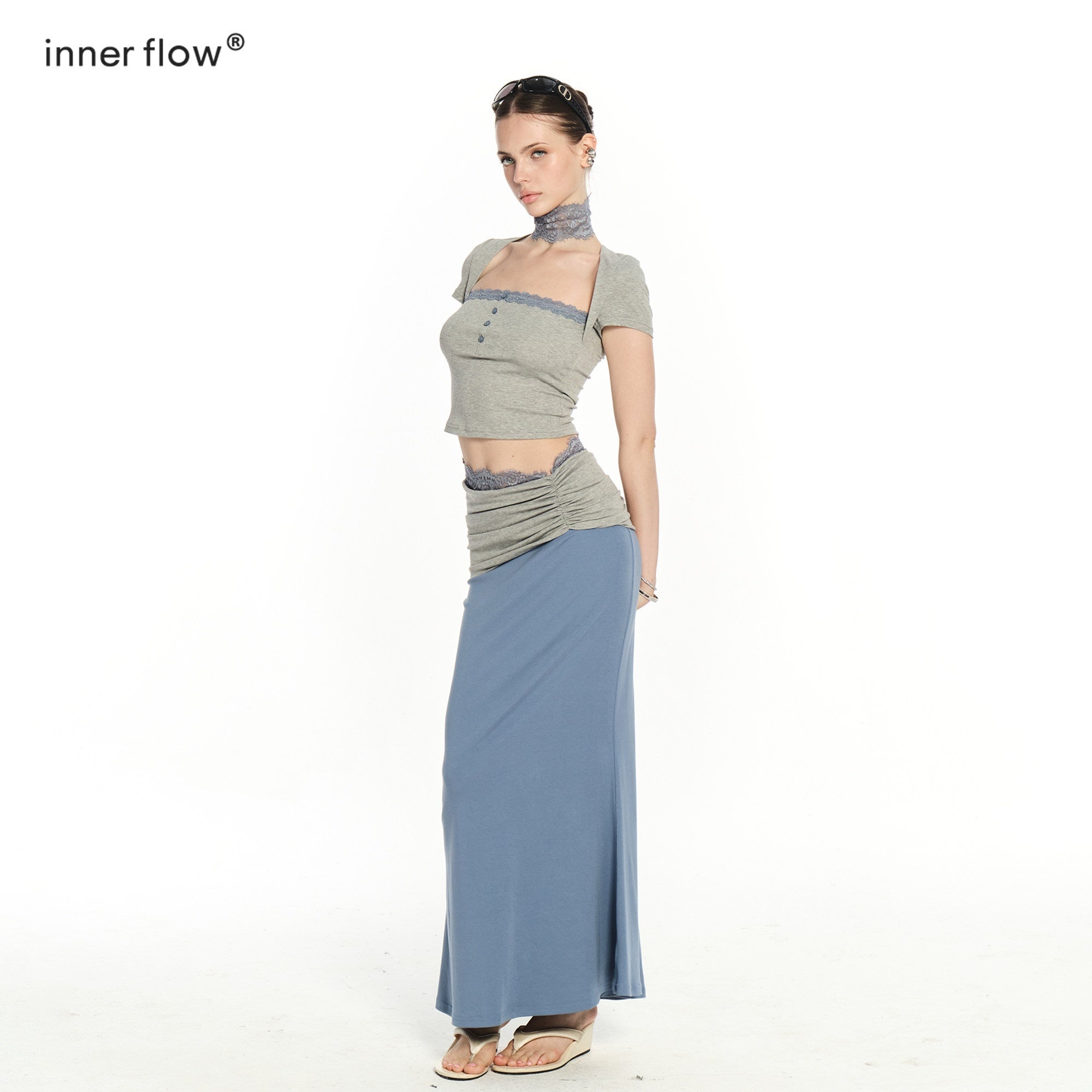 innerflow_Gray_Blue_Contrast_Lace_Cropped_T_Shirt_Women&