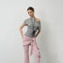 innerflow_Gray_Pink_Exclusive_Dyed_Asymmetric_Neck_Women&
