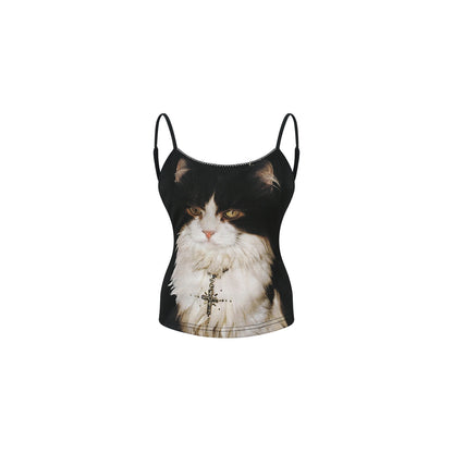 innerflow_Khaki_Polka_Overlay_Cat_Cami_Black_Polka_Pants_Women&